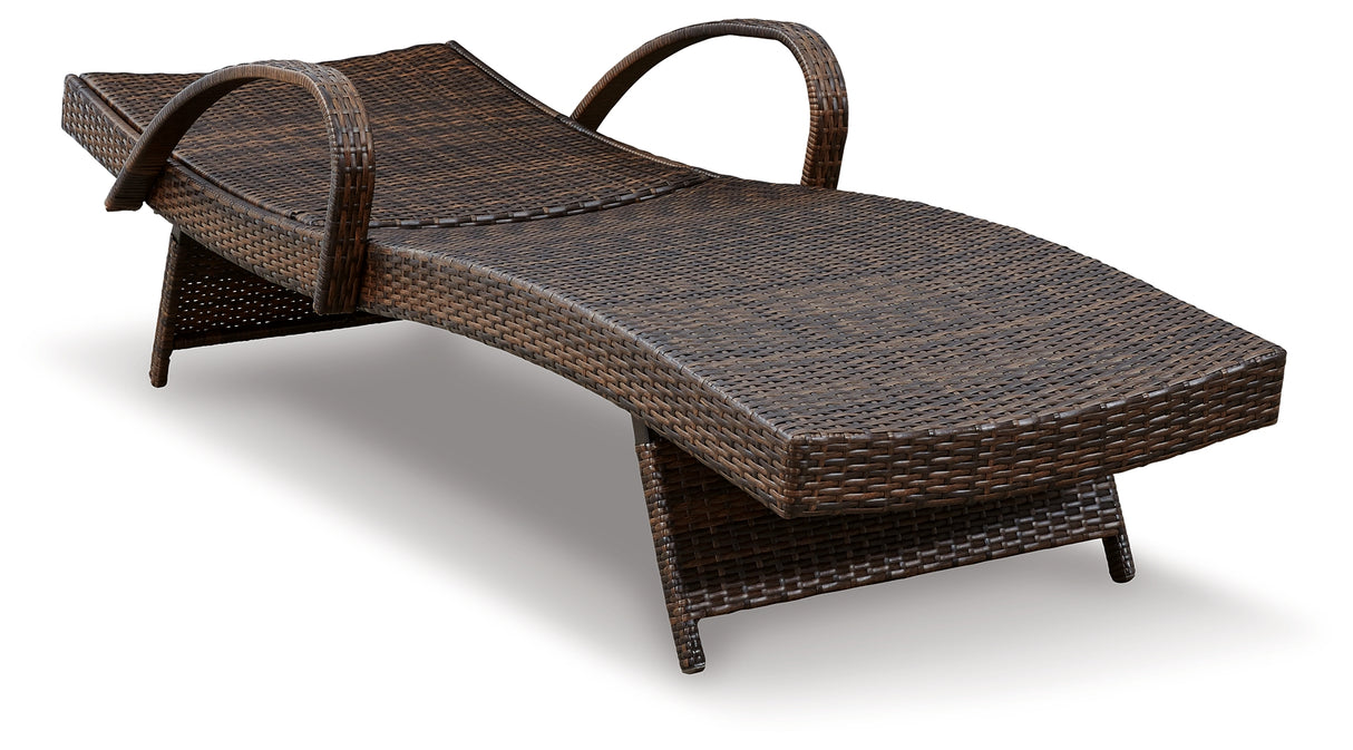 Kantana Brown Chaise Lounge (Set Of 2)