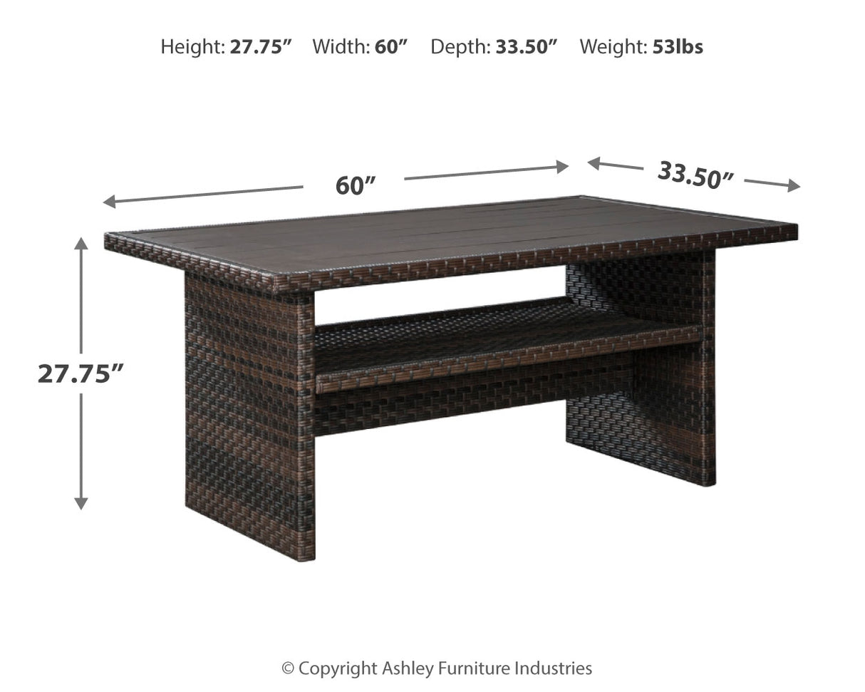 Easy Dark Brown/Beige Isle Multi-Use Table