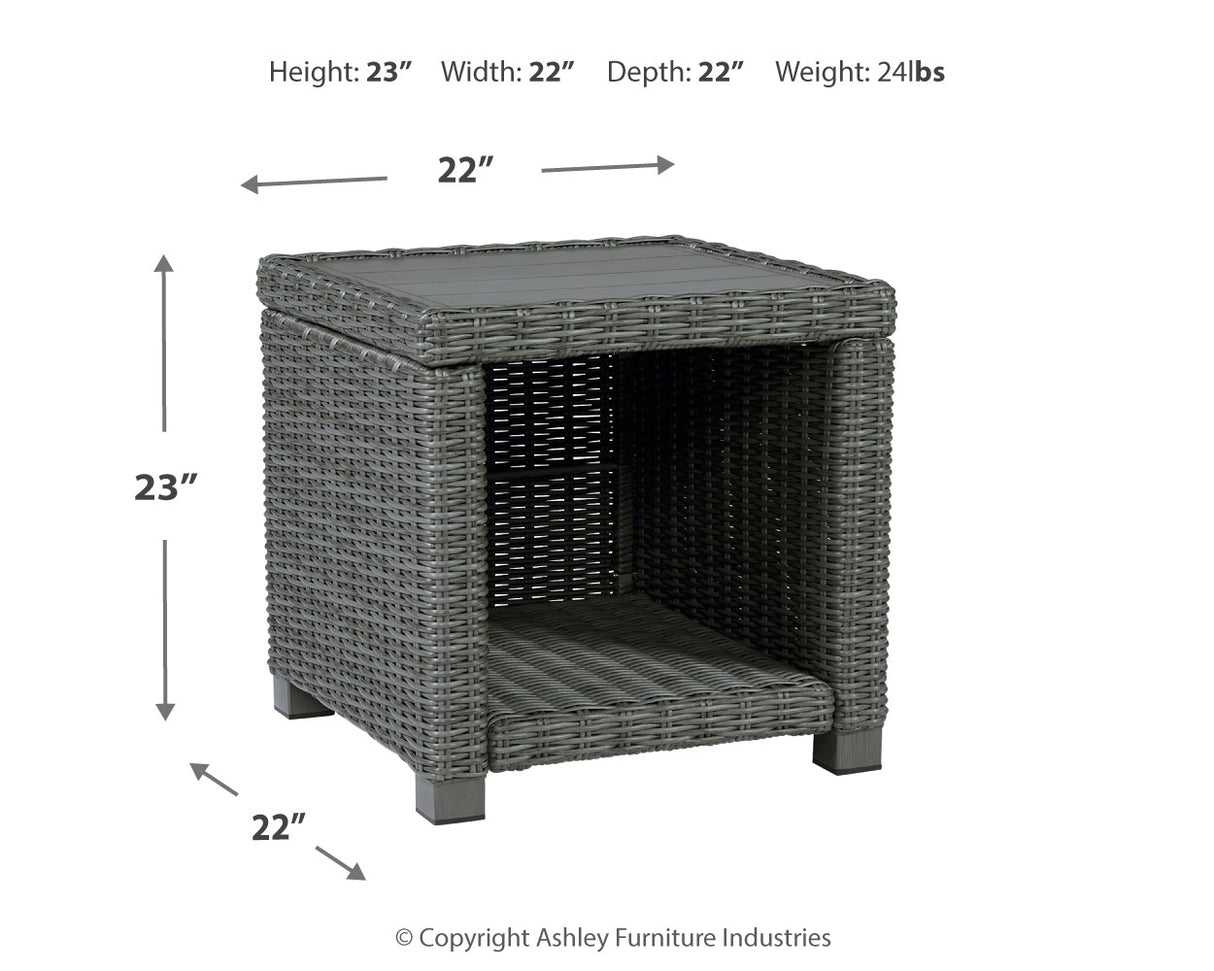 Elite Gray Park Outdoor End Table