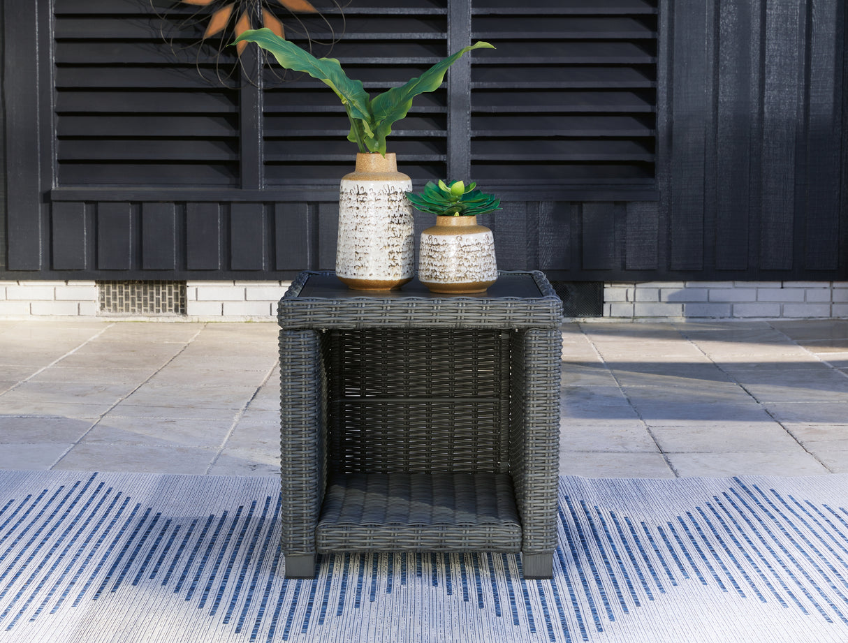 Elite Gray Park Outdoor End Table