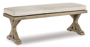 Beachcroft Beige Bench With Cushion