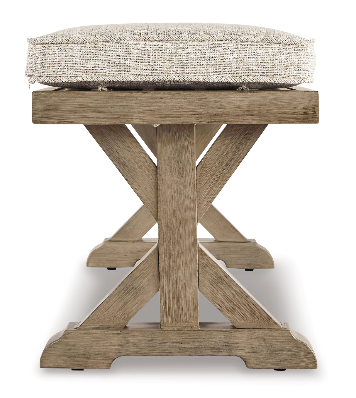 Beachcroft Beige Bench With Cushion