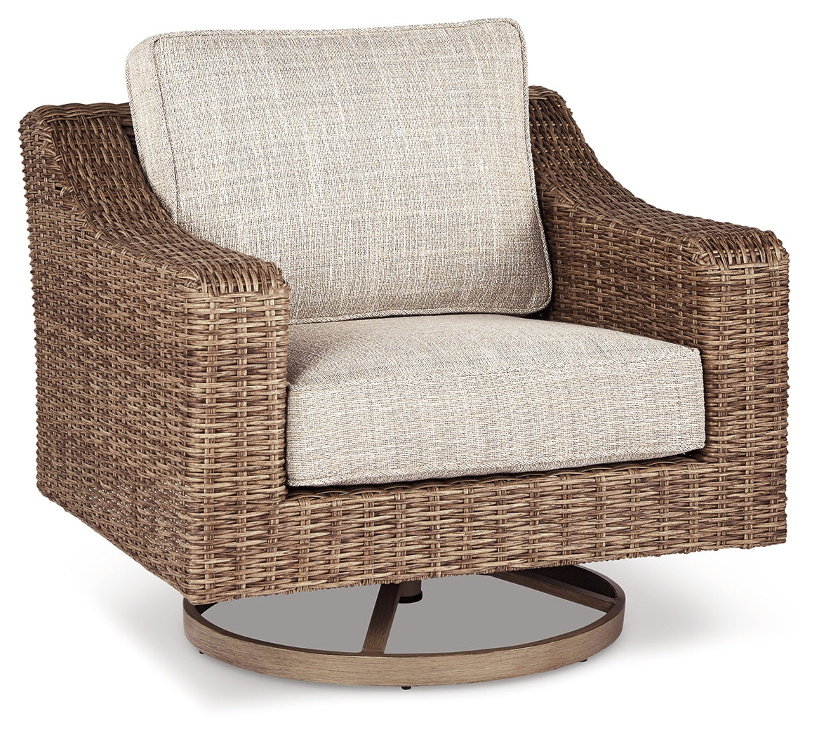 Beachcroft Beige Swivel Lounge Chair