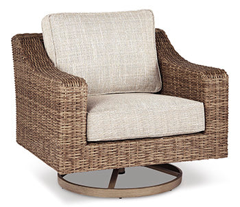 Beachcroft Beige Swivel Lounge Chair