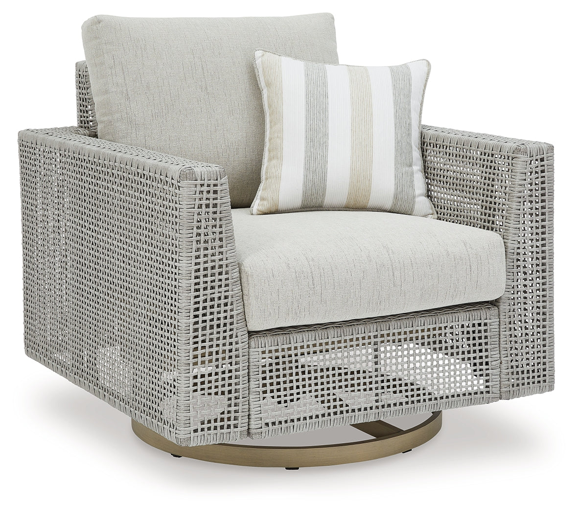 Seton Gray Creek Outdoor Swivel Lounge With Cushion