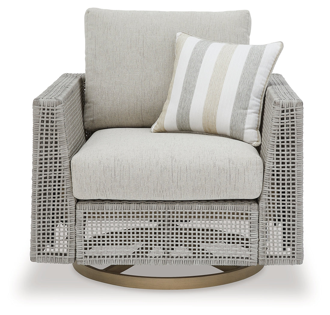 Seton Gray Creek Outdoor Swivel Lounge With Cushion