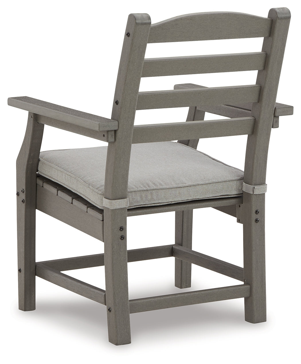 Visola Gray Arm Chair With Cushion (Set Of 2)