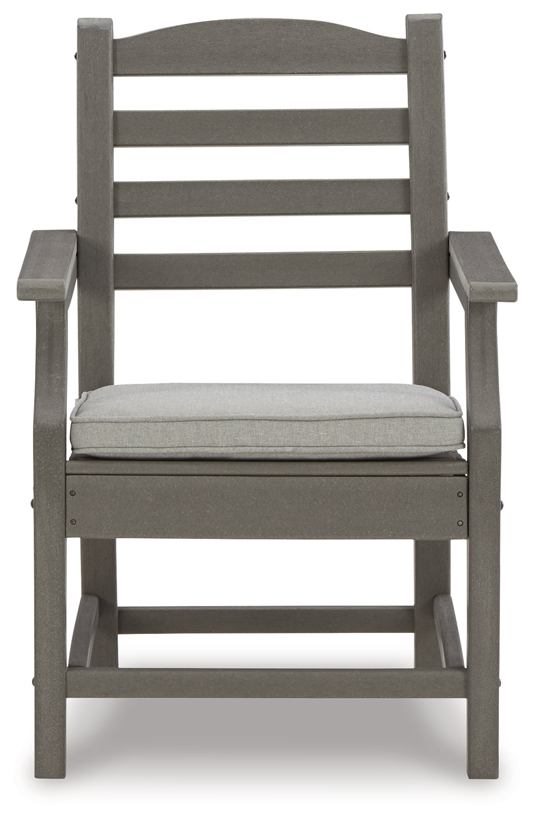 Visola Gray Arm Chair With Cushion (Set Of 2)