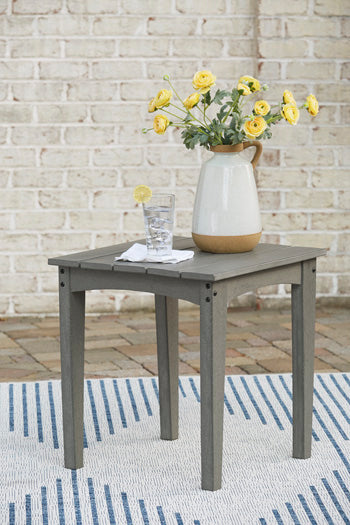 Visola Gray Outdoor End Table