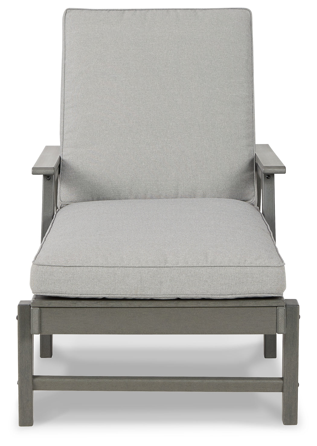Visola Gray Chaise Lounge With Cushion