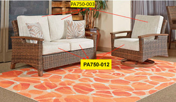 Paradise Beige Trail Seat Cushion