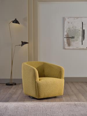 Picasso Swivel Chair (Oscar Mustard)