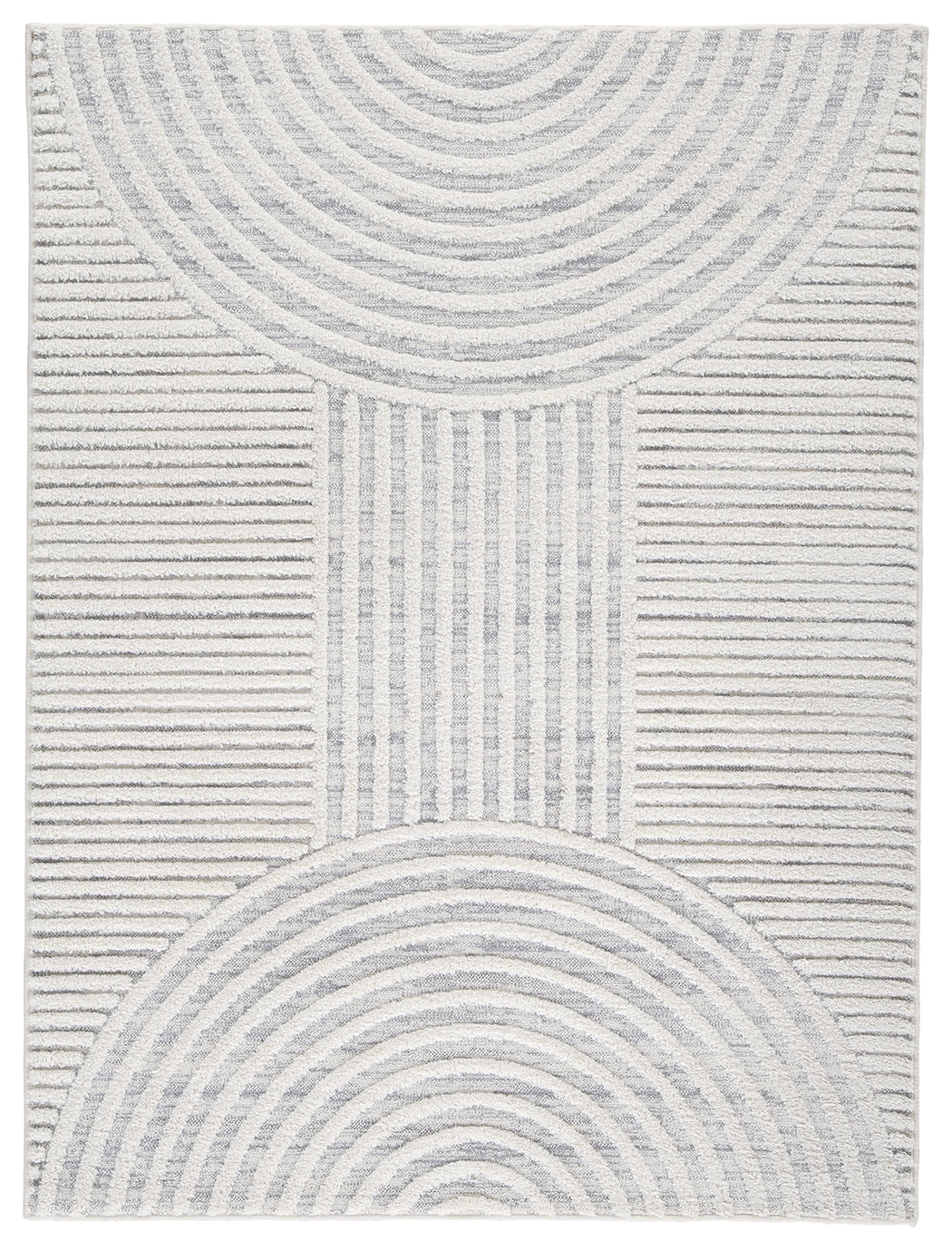 Lambworth Gray/Cream 5'3" X 7' Rug