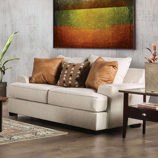 New Meadows Sand/Caramel Loveseat