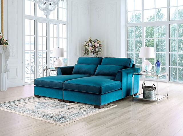 Peregrine Teal Sectional