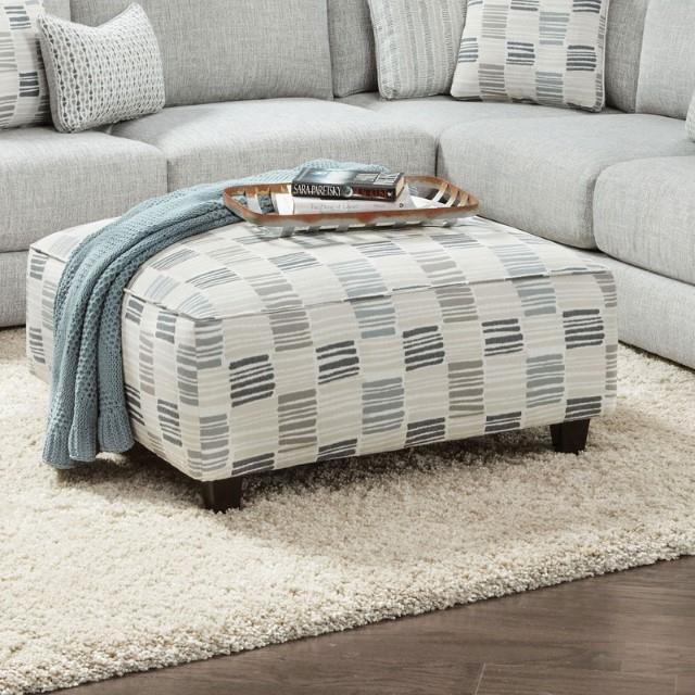 Pelham Gray Ottoman