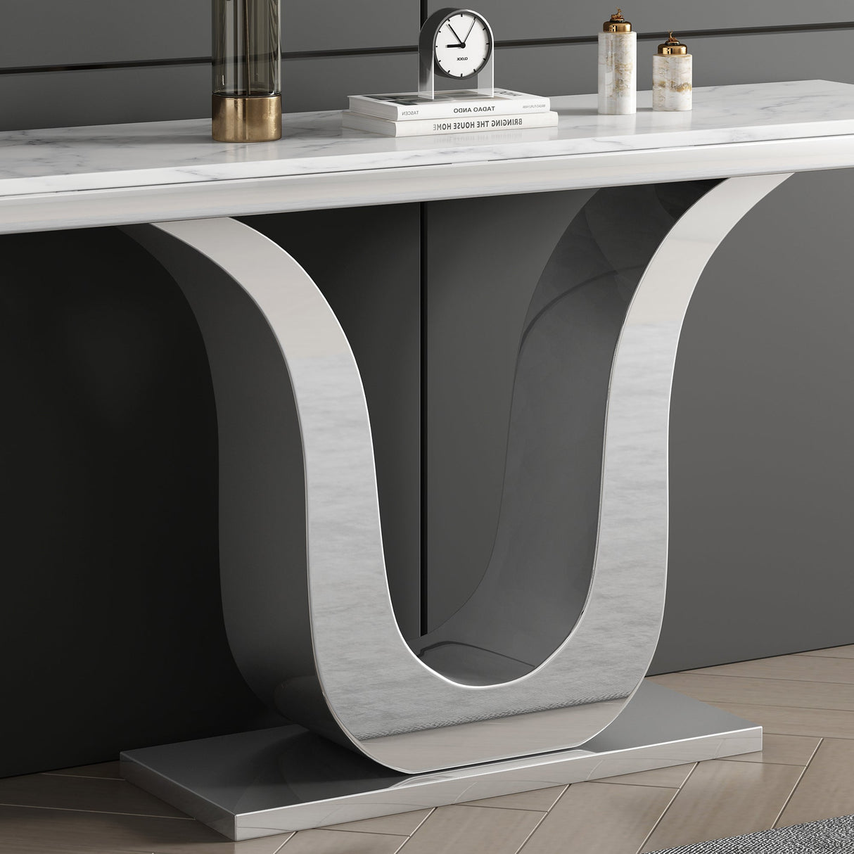 ST053SMW Marble Console Table