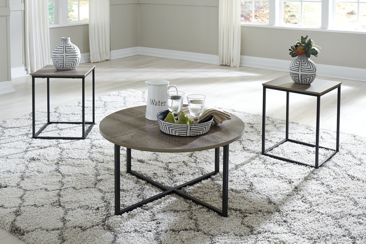 Wadeworth Two-Tone Table (Set Of 3)