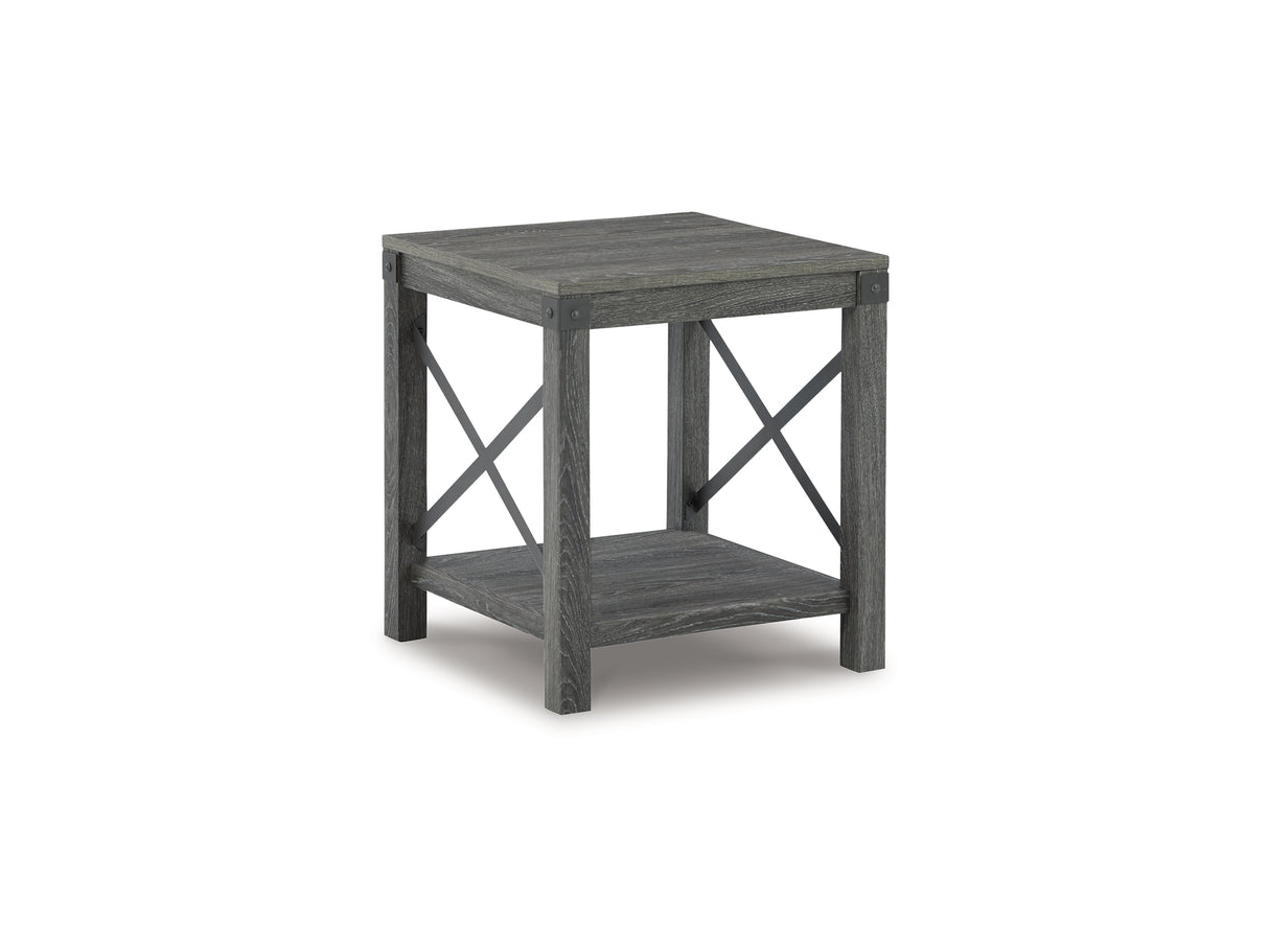 Freedan Grayish Brown Lift-Top Coffee Table, 2 End Tables And Console