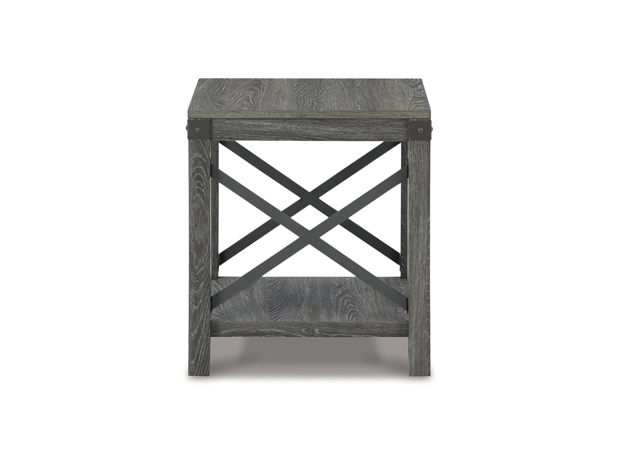 Freedan Grayish Brown Lift-Top Coffee Table, 2 End Tables And Console