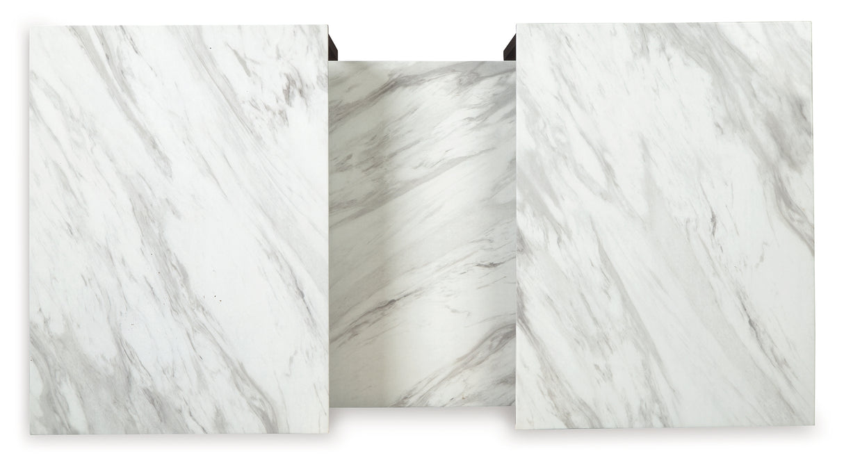 Donnesta Gray/Black Table (Set Of 3)