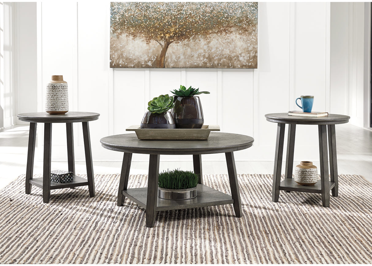 Caitbrook Gray Table (Set Of 3)