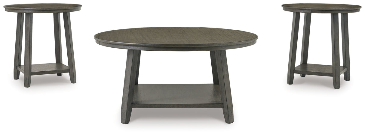 Caitbrook Gray Table (Set Of 3)