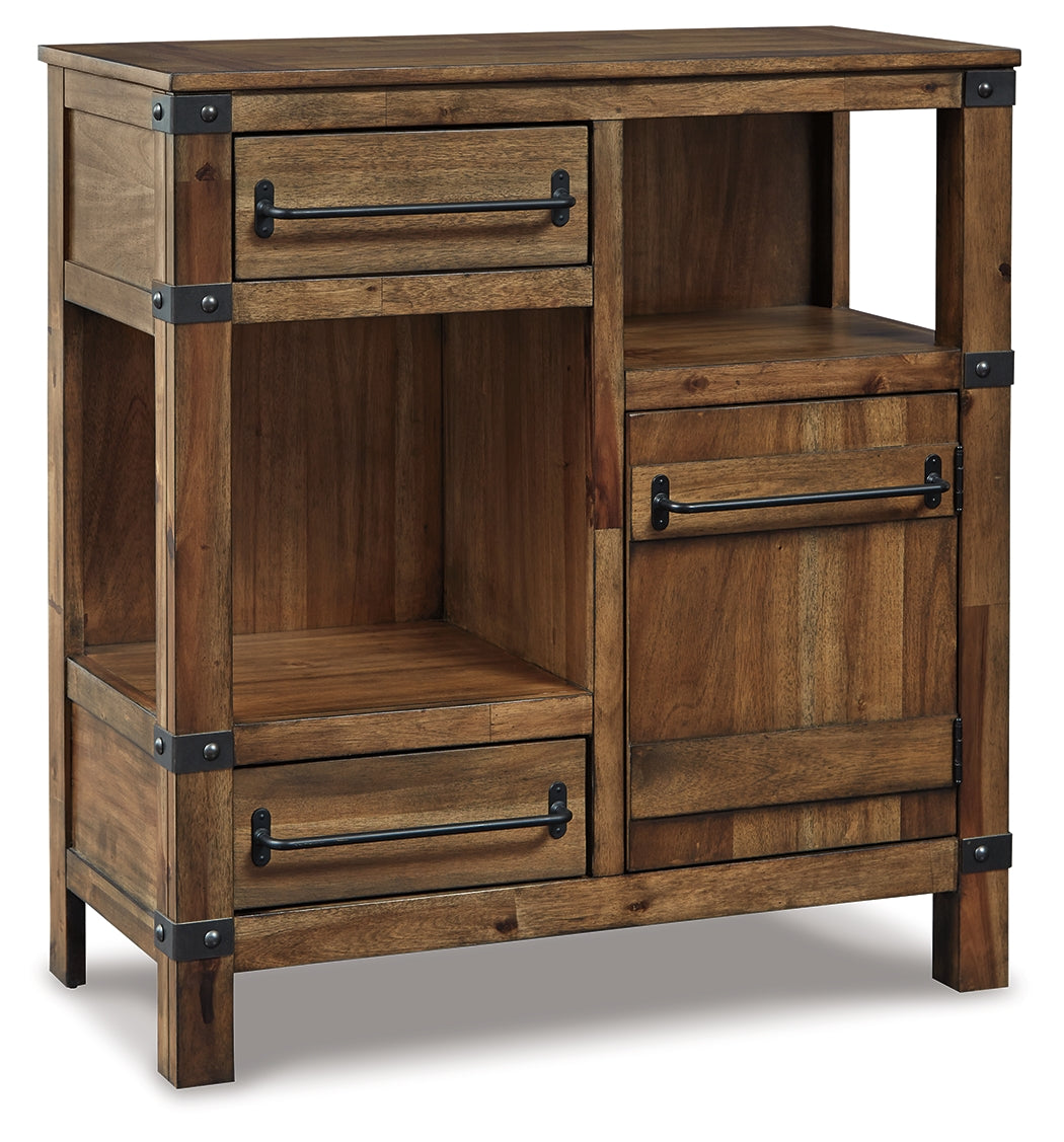 Roybeck Light Brown/Bronze Accent Cabinet