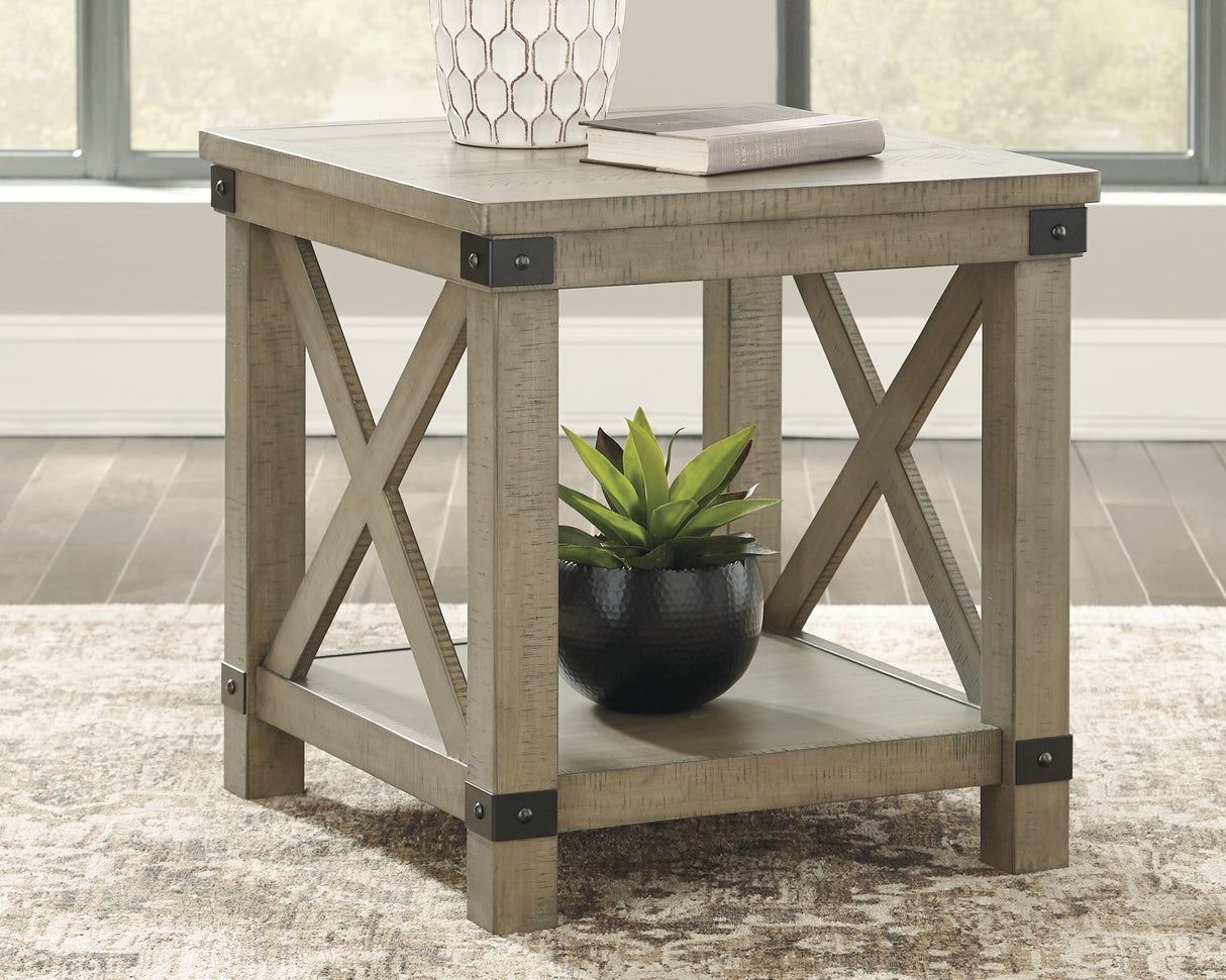 Aldwin Gray End Table