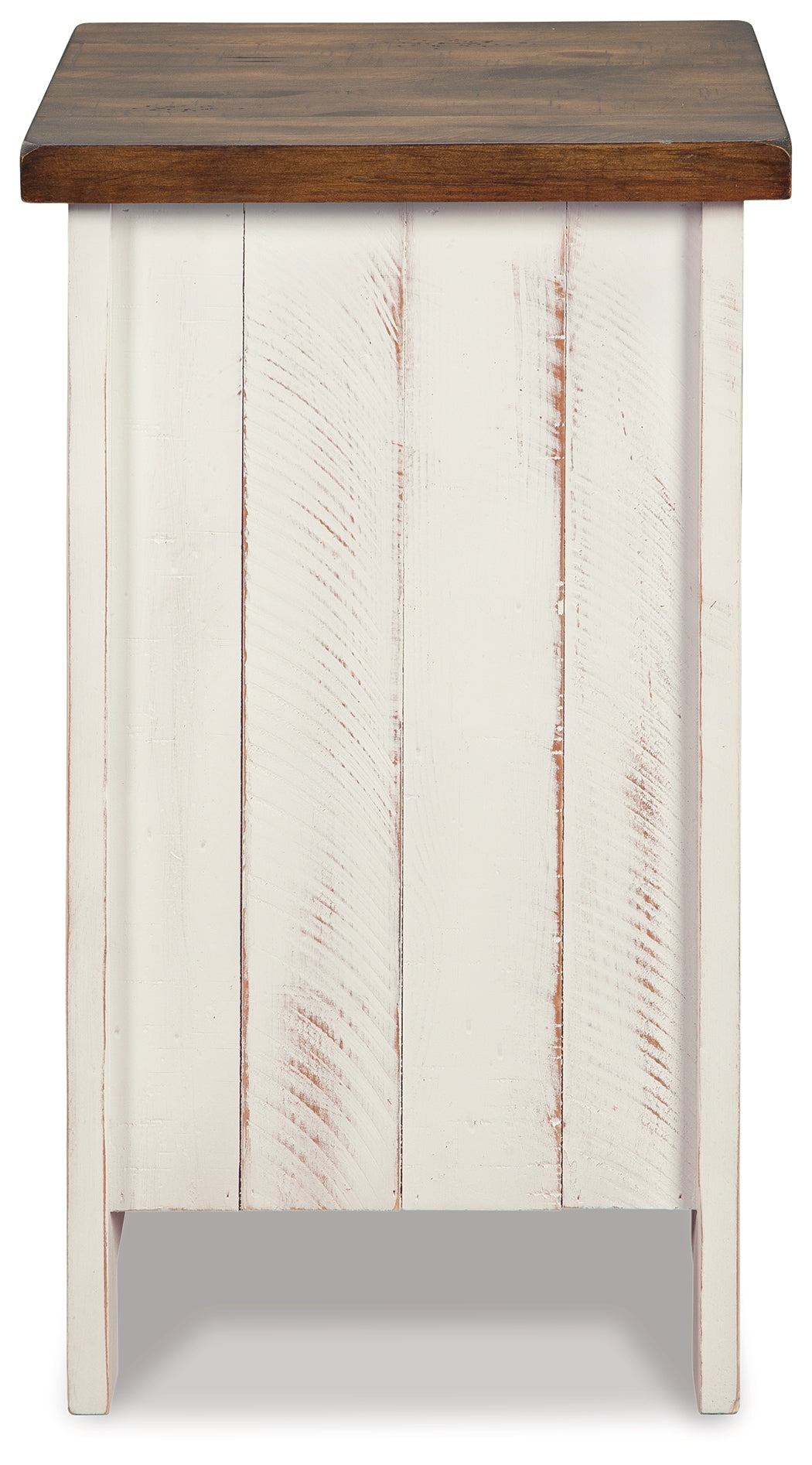 Wystfield White/Brown Chairside End Table