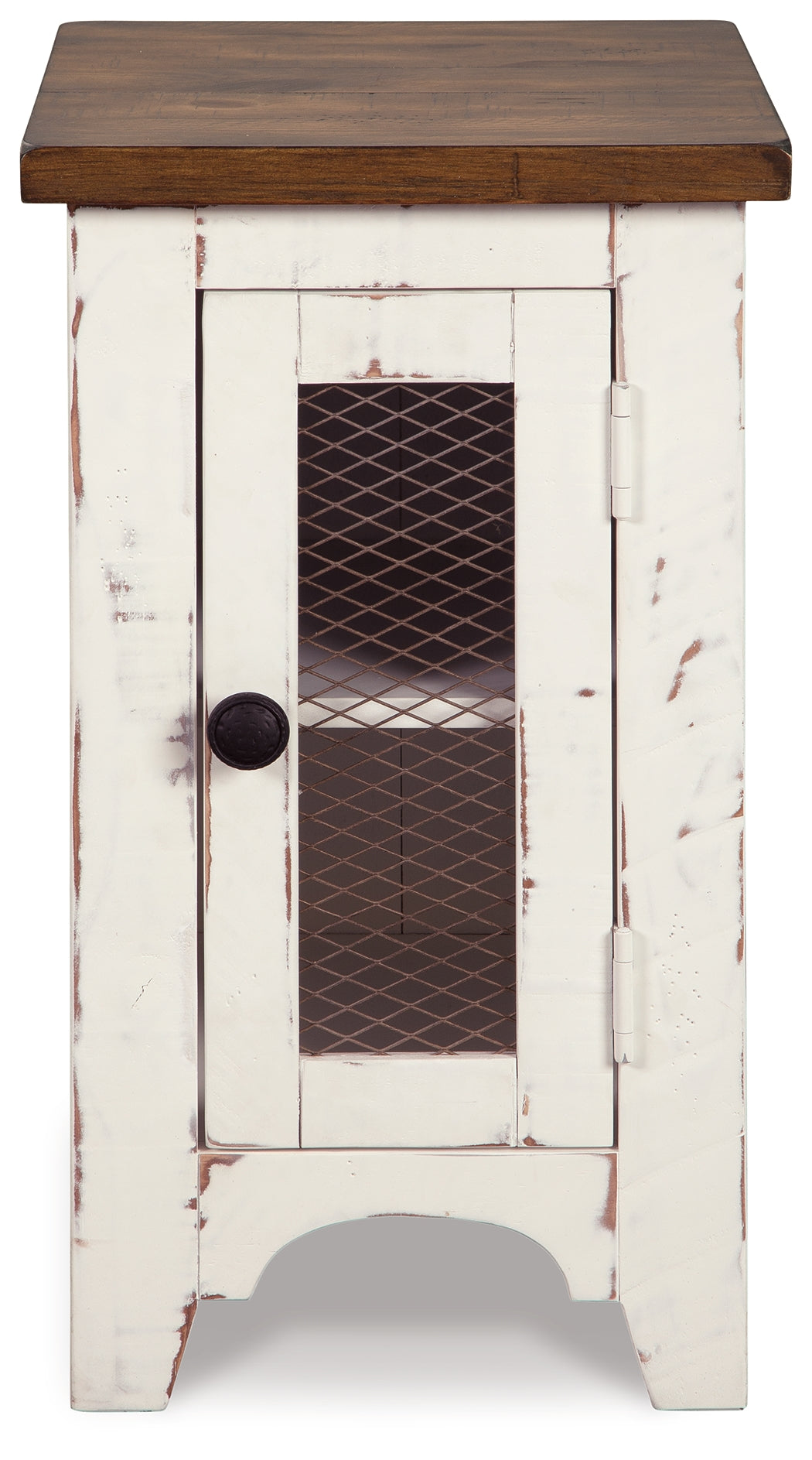 Wystfield White/Brown Chairside End Table