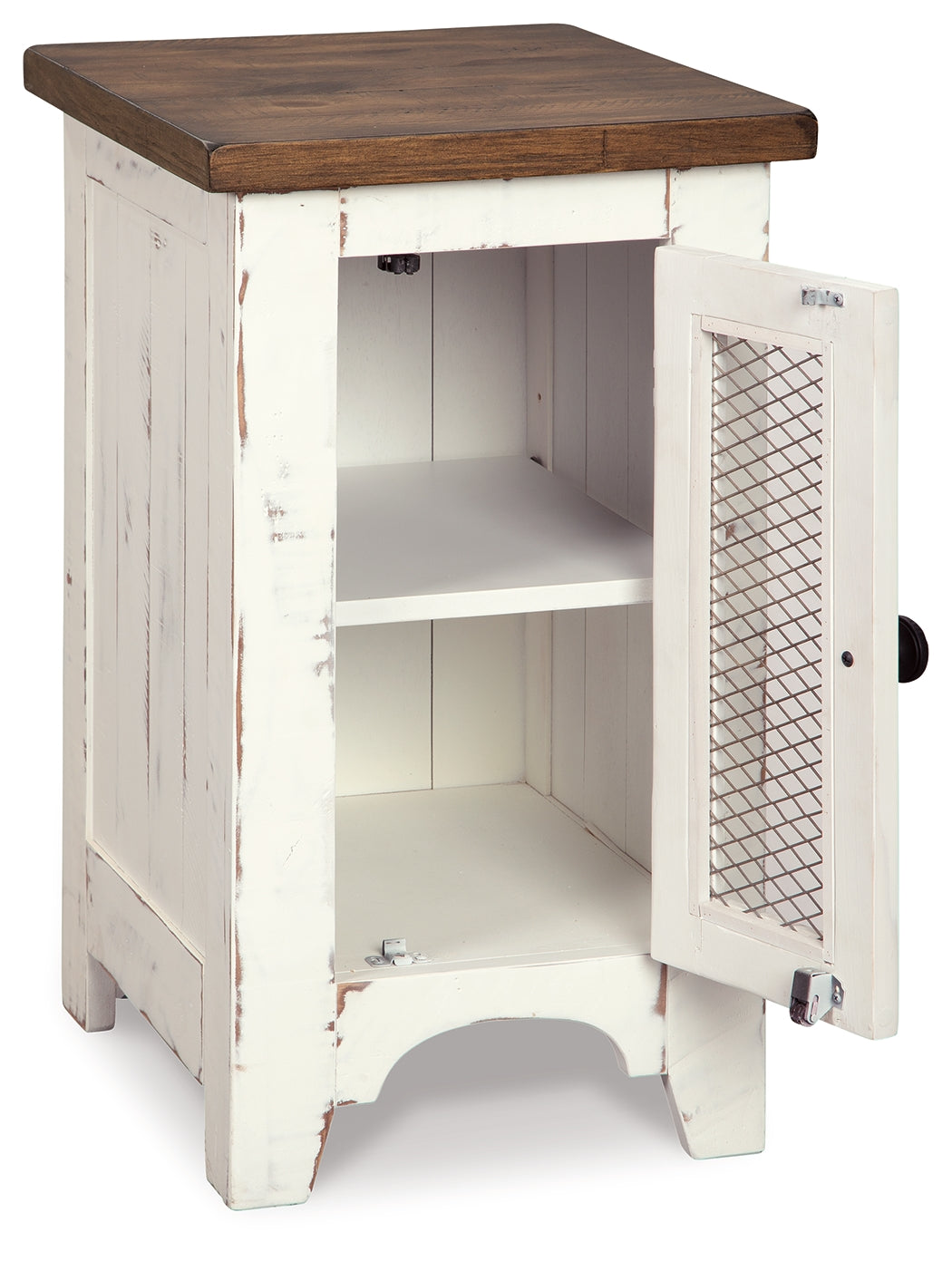 Wystfield White/Brown Chairside End Table