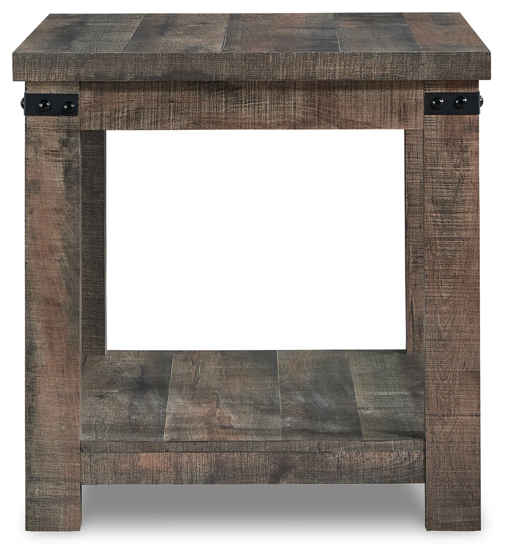 Hollum Rustic Brown End Table