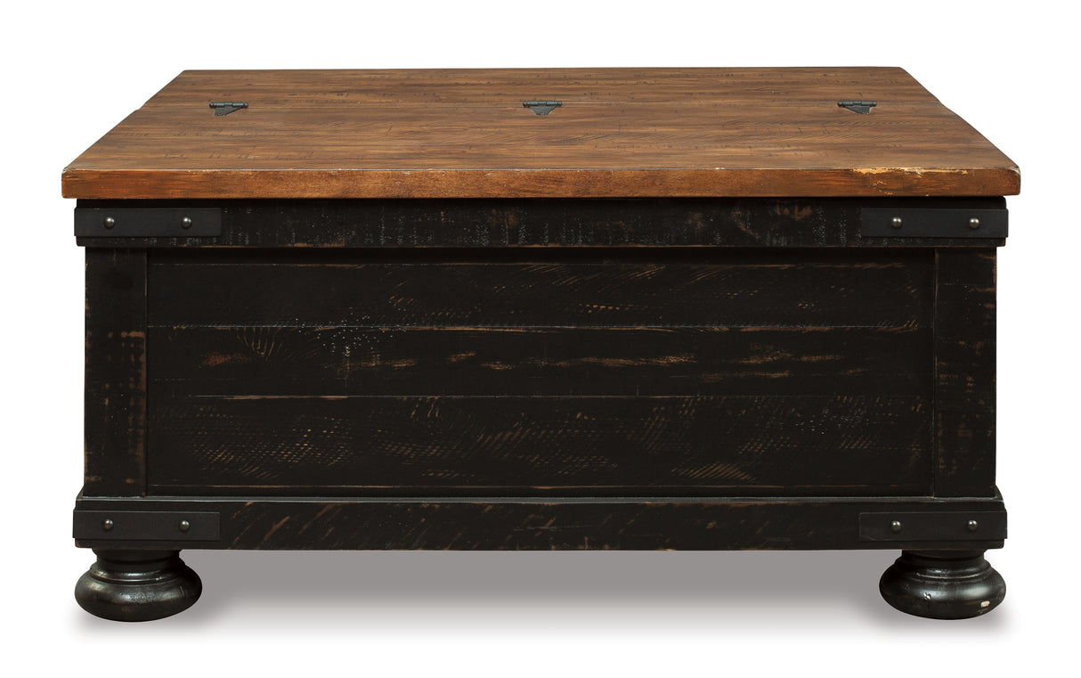 Valebeck Black/Brown Coffee Table With Lift Top