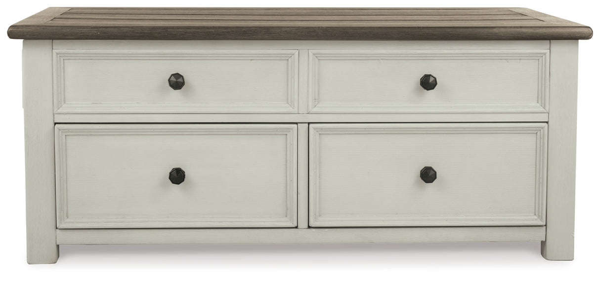 Bolanburg Two-Tone Coffee Table With Lift Top