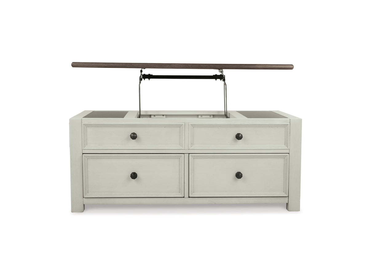 Bolanburg Two-Tone Coffee Table And 2 Chairside End Tables With Console