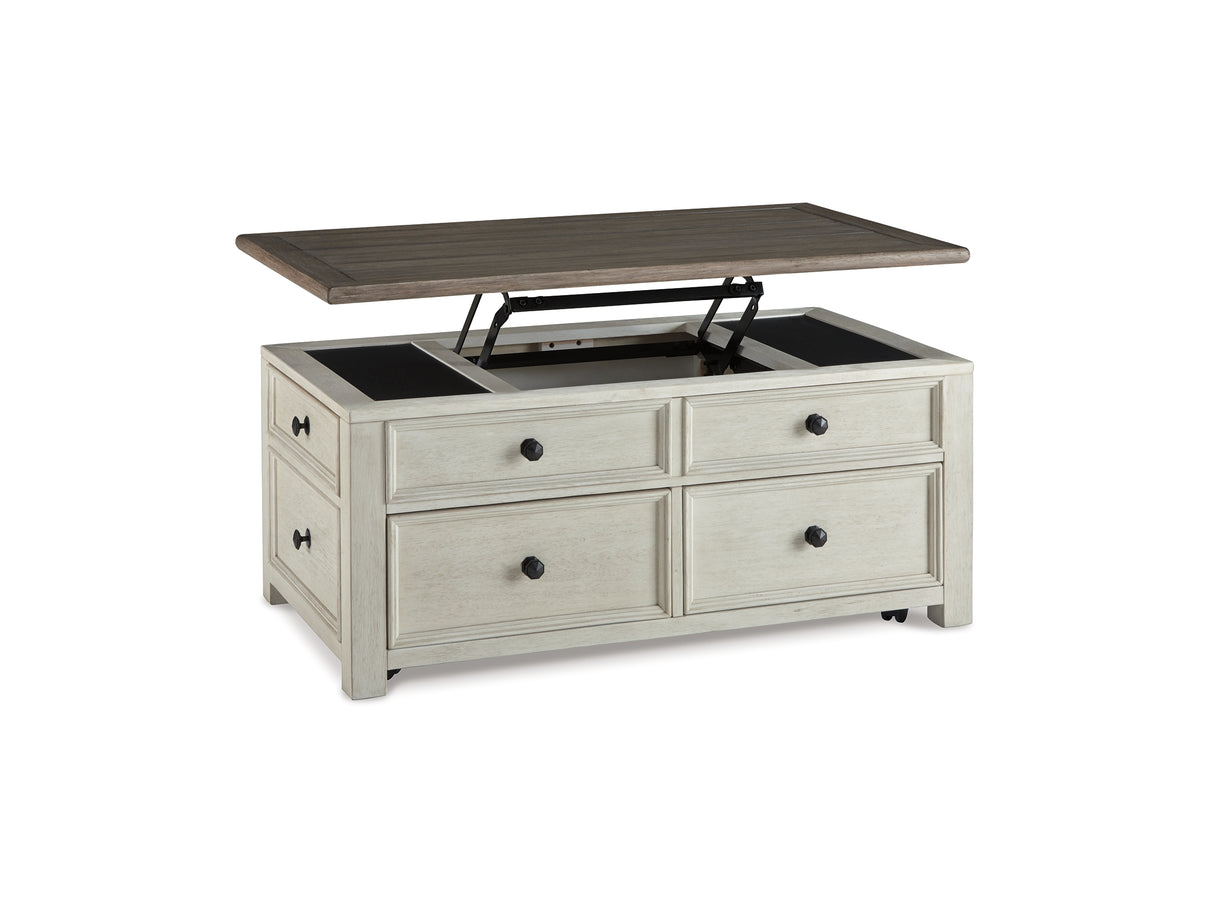 Bolanburg Two-Tone Coffee Table And 2 Chairside End Tables With Console