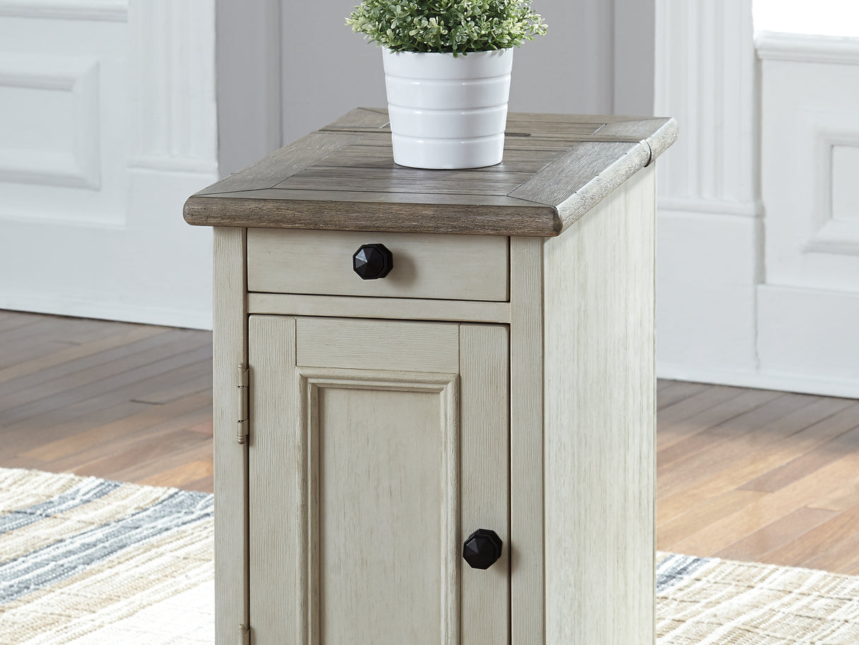 Bolanburg Two-Tone Coffee Table And 2 Chairside End Tables With Console