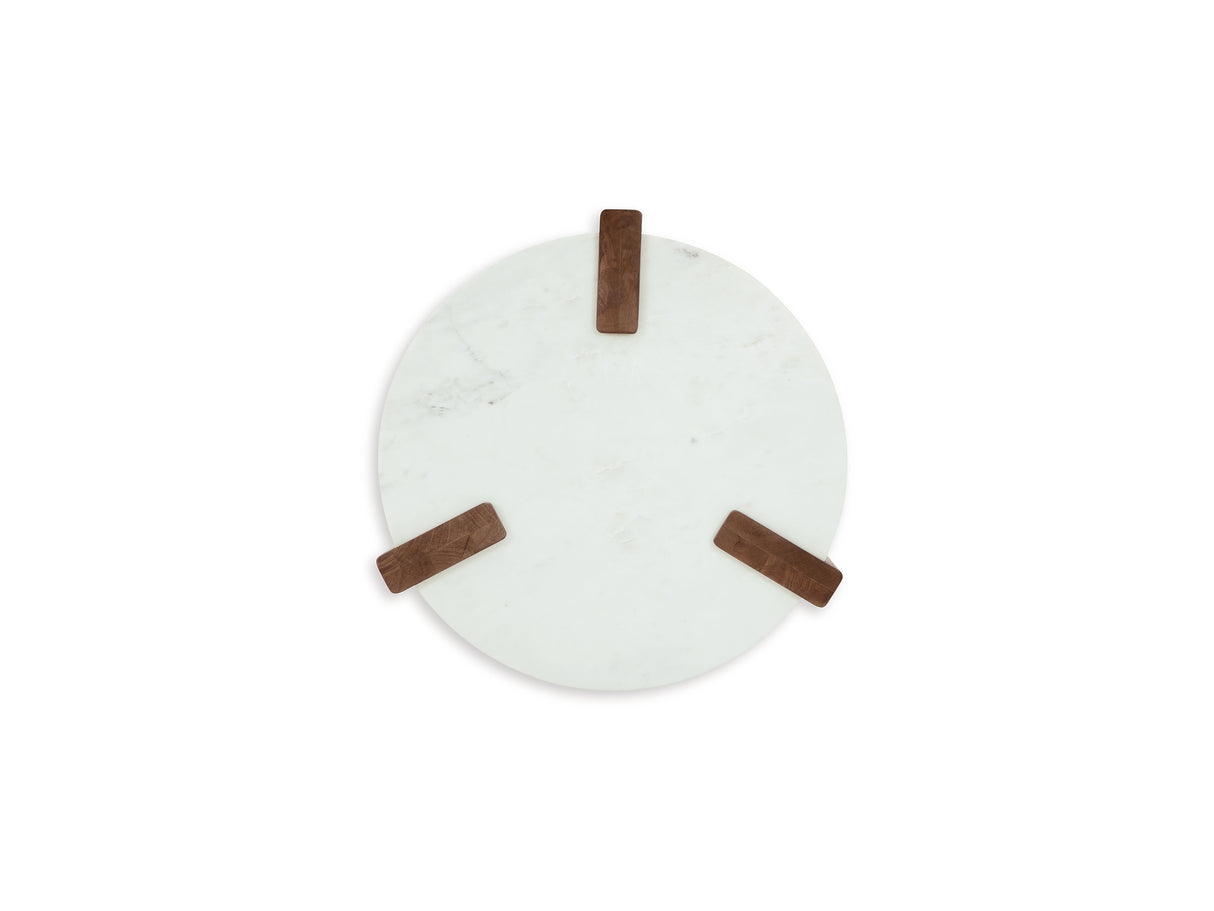 Isanti White/Brown Coffee Table And 2 End Tables