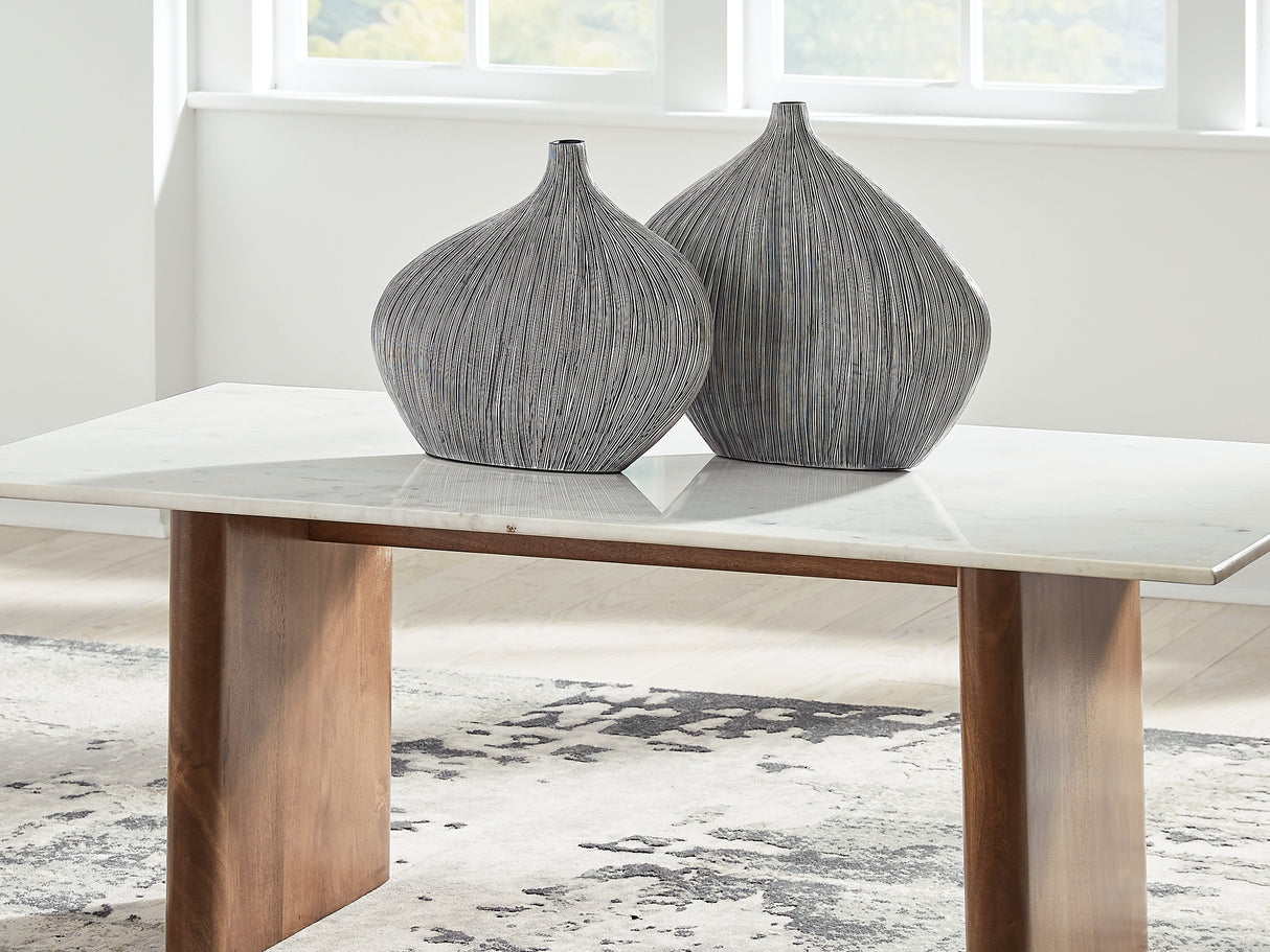 Isanti Light Brown/White Coffee Table And 2 End Tables