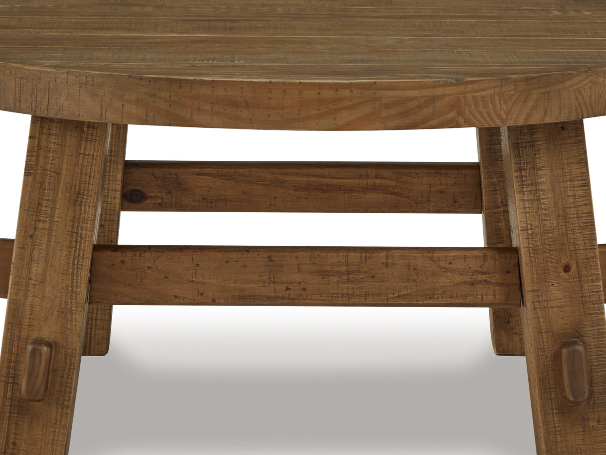 Mackifeld Warm Brown Coffee Table And 2 End Tables