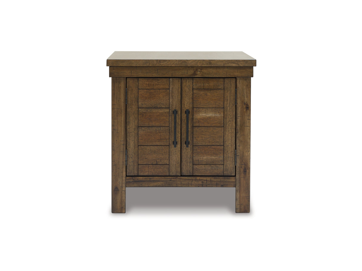 Moriville Grayish Brown Lift-Top Coffee Table And 2 End Tables