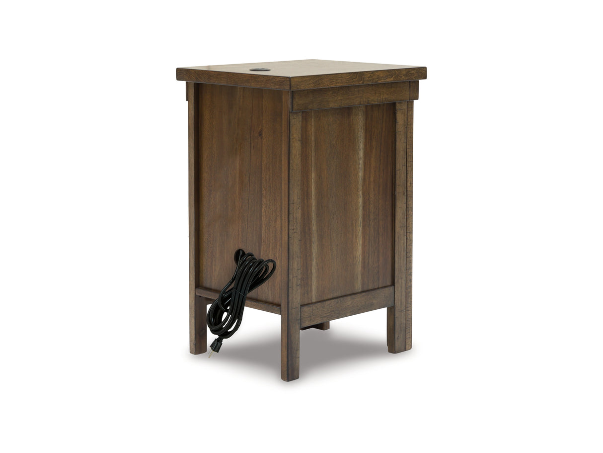 Moriville Grayish Brown Lift-Top Coffee Table And 2 Chairside End Tables