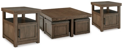 Boardernest Brown Coffee Table And 2 End Tables