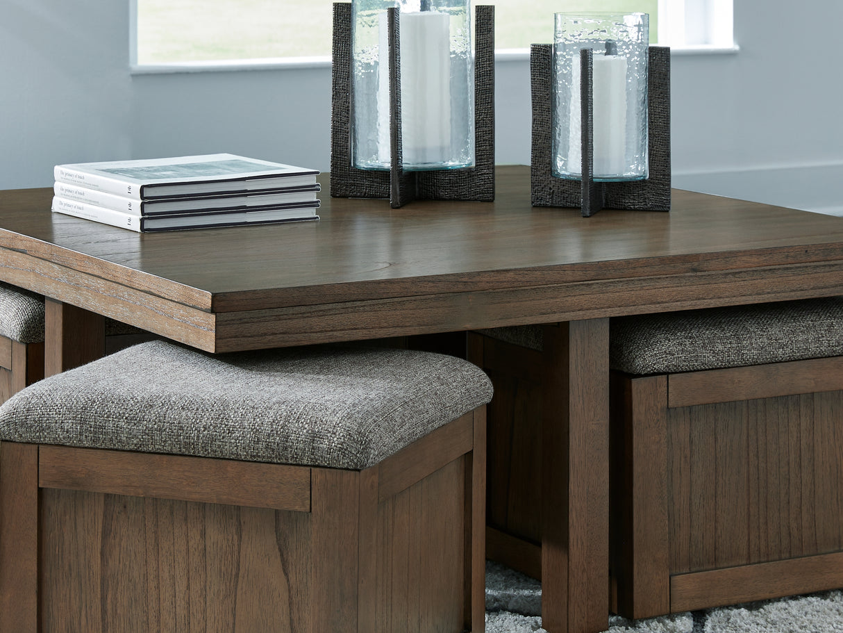 Boardernest Brown Coffee Table And 2 End Tables