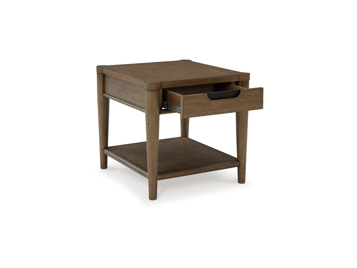 Roanhowe Brown Coffee Table And 2 End Tables