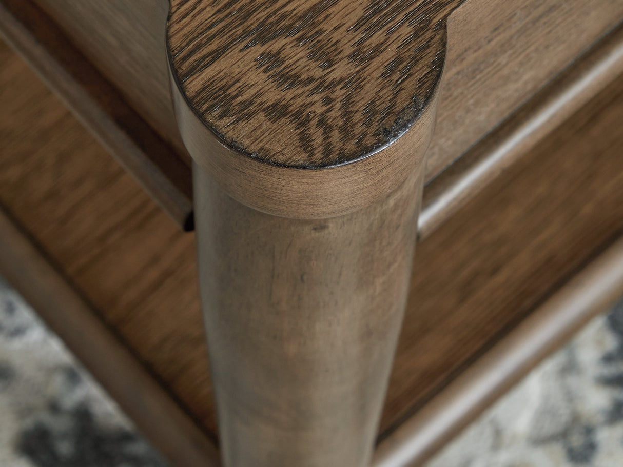 Roanhowe Brown Coffee Table And 2 End Tables