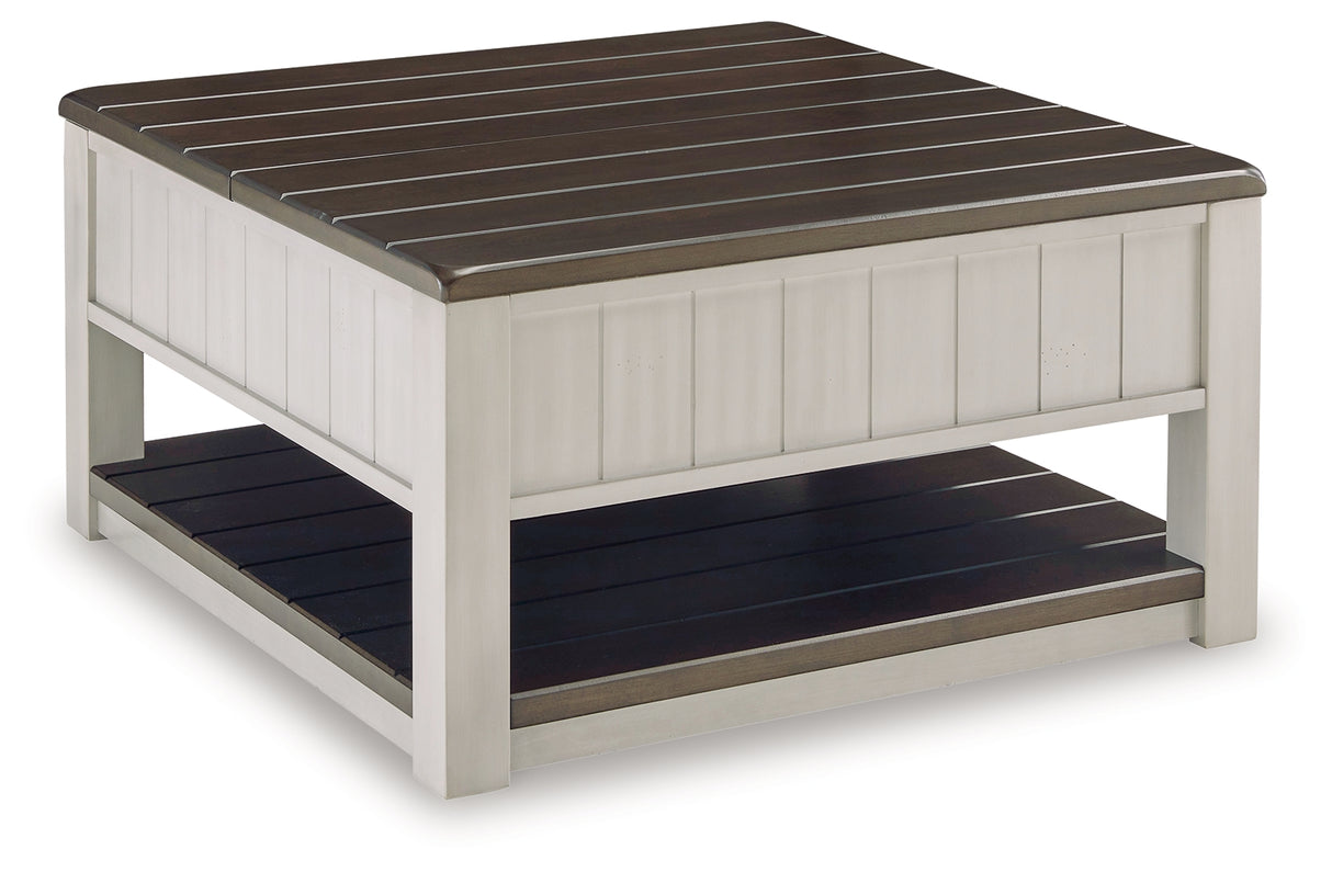Darborn Gray/Brown Lift-Top Coffee Table