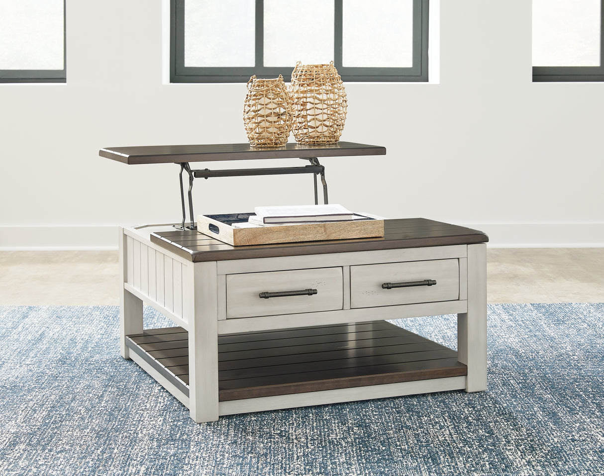 Darborn Gray/Brown Lift-Top Coffee Table