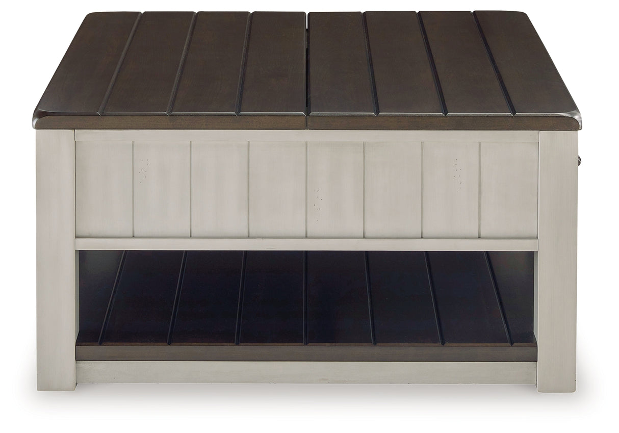 Darborn Gray/Brown Lift-Top Coffee Table